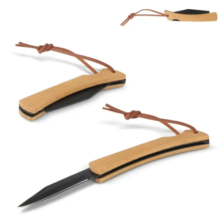 Pocket knife bamboo - LT93412 (gadzety reklamowe)